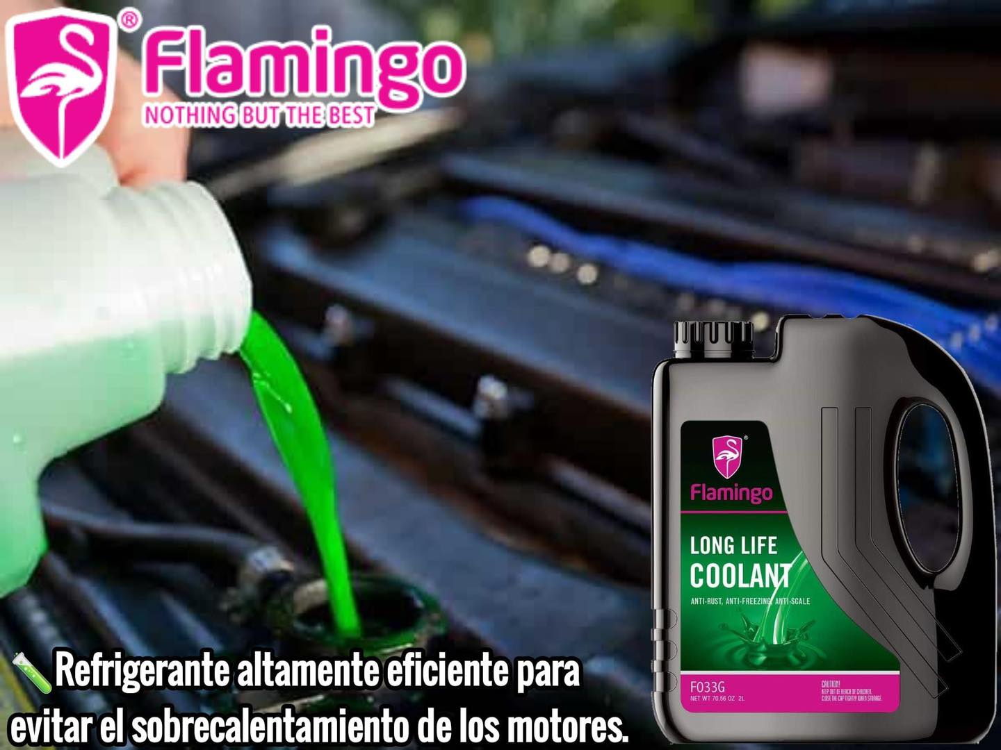 Limpiador del Sistema de Enfriamiento (Limpia Radiador) 354 ML - Flamingo  Chile